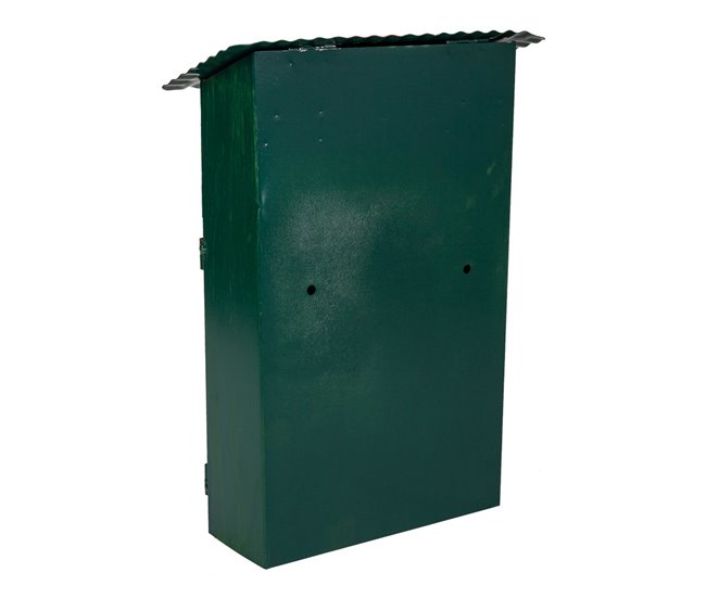 Buzón de metal Verde