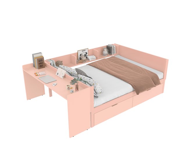 Camas nido 164x242 Rosa