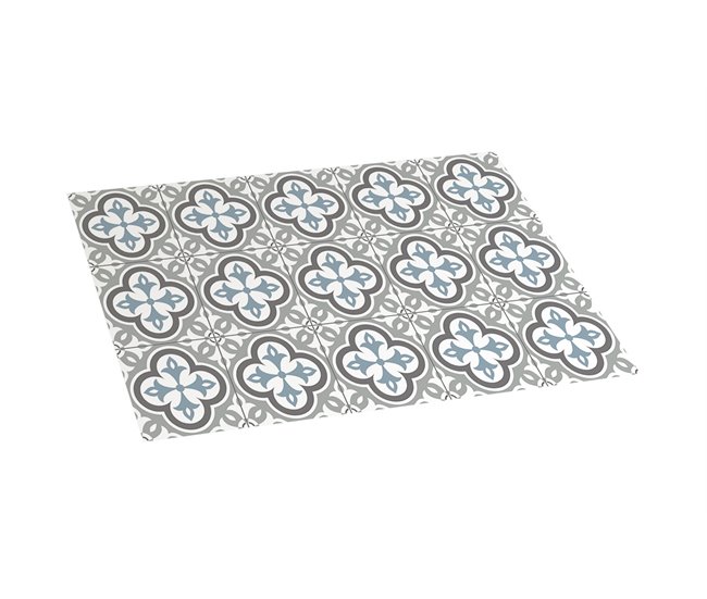 Alfombra Vinílica Acolchada 75x45 Gris Claro