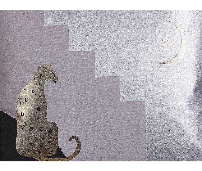 Beliani Cojín decorativo DIGITALIS Gris