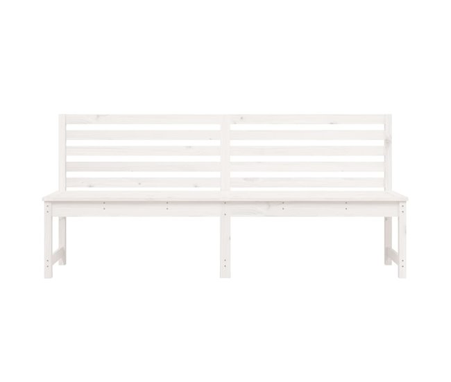 Banco De Jardín 201x48 Blanco