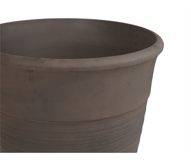 Beliani Conjunto de 2 macetas KATALIMA Marron