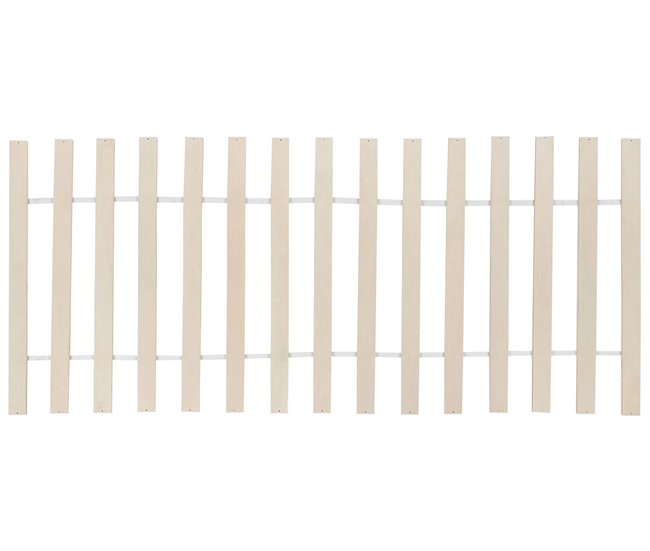 Beliani Cama con somier Madera de pino ORLU 207x94 Blanco