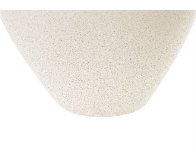 Beliani Jarrón para flores KOMOTINI Blanco/ Beige