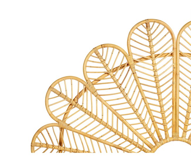 Beliani Cama Ratán FLORENTINE 147x207 Marron