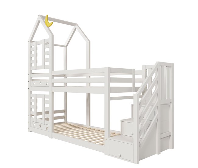 Cama litera 96x257 Blanco