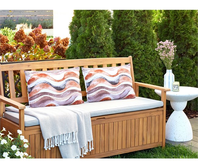 Beliani Cojín de jardín SEBORGA 40x60 Marron