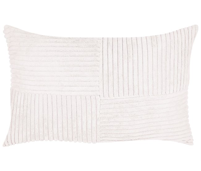 Beliani Cojín decorativo MILLET 50x30 Blanco/ Beige