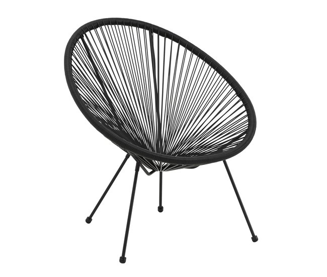 Silla de jardín ACAPULCO IV Negro
