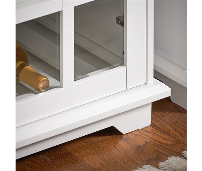 Aparador Cocina con 3 Puertas y 2 Cajones FSB77-W SoBuy Blanco
