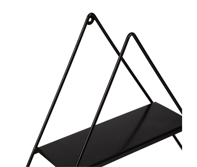 Estantería de pared Polvijärvi con 3 estantes Negro