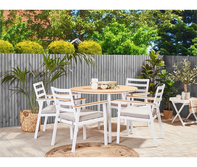 Beliani Conjunto de comedor CAVOLI Beige