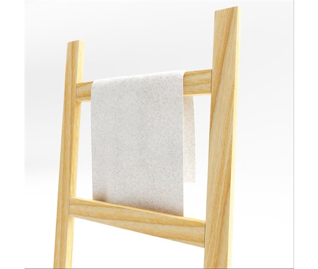 Escalera toallero Luumäki con 4 barras pino Natural