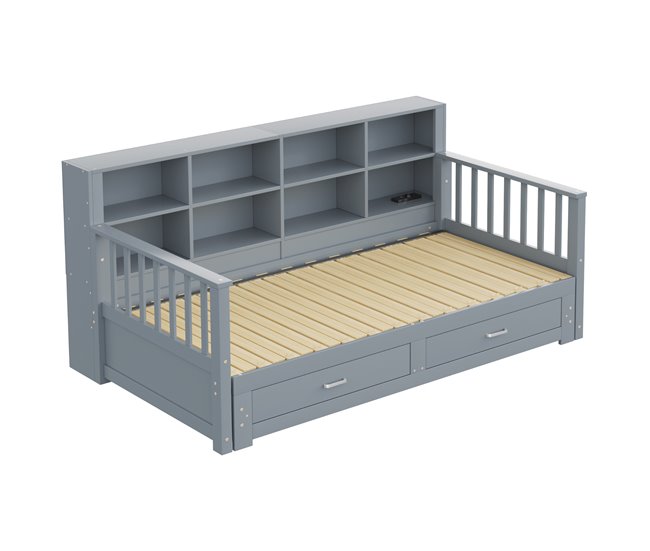 Camas nido 117x196 Gris