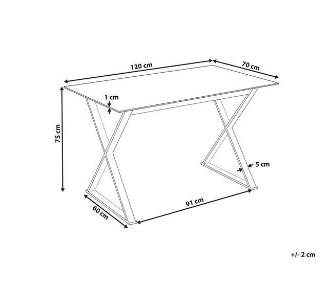 Beliani Mesa de comedor ATTICA Blanco
