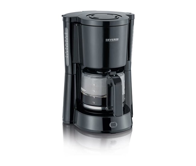 Cafetera de goteo, jarra de cristal 1 L Severin KA 4815 - 1000 W Negro