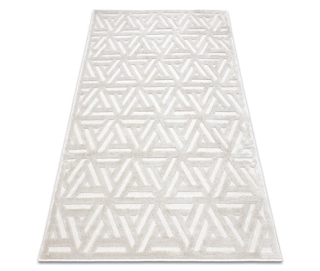 Alfombra SANTO sisal 58503 geométrica 140x190 Crema