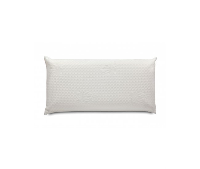 Almohada Viscoelástica con tratamiento de Aloe Vera y funda extraíble 35x135 Blanco