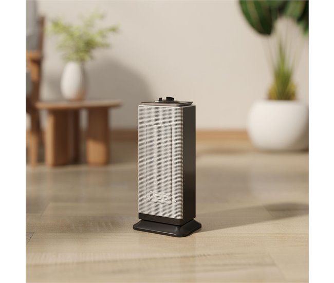 Calefactor Eléctrico ABS, PA HOMCOM, hogar - climatización Negro