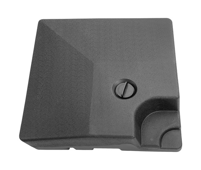 Baldosas cuadradas, paquete de 4 Negro