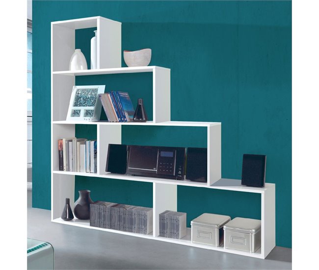 Estantería de 6 huecos color Blanco STEP Blanco Brillo