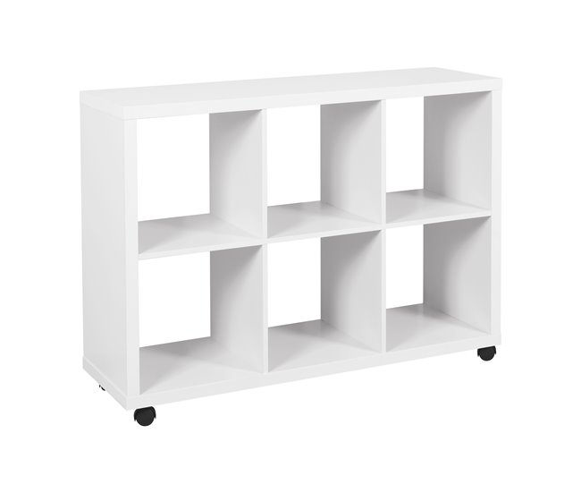 Estantería AGATHA 6 huecos Blanco
