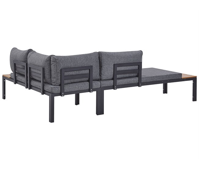Beliani Conjunto longue PIENZA Negro