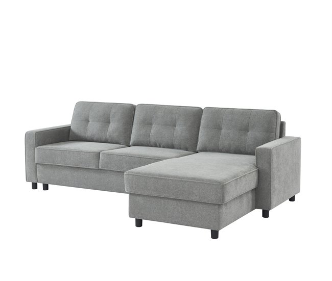 Chaise longue CIAN reversible 3 plazas gris Gris