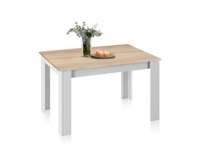 Mesa de comedor extensible Danna 140 190x90 Roble