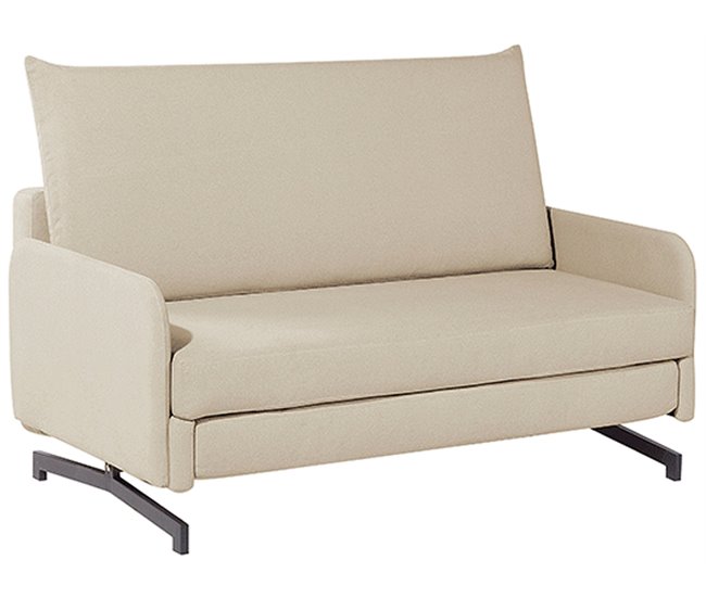 Beliani Sofá de 2 plazas Poliéster BELFAST Beige