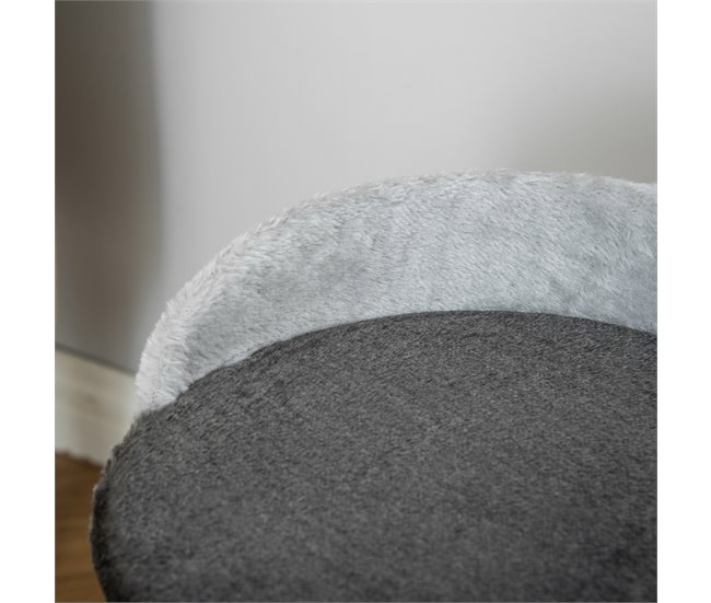 Árbol para Gatos Aglomerado de Madera, Sisal y Felpa PawHut Gris