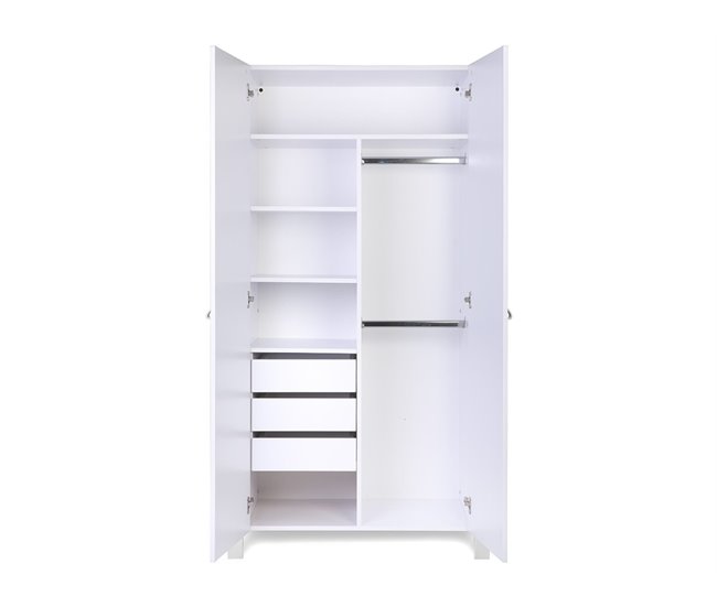 YappyÉtude armario de 2 puertas 95 Blanco