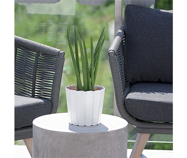 Macetero Boardee Basic de Rayas Gris
