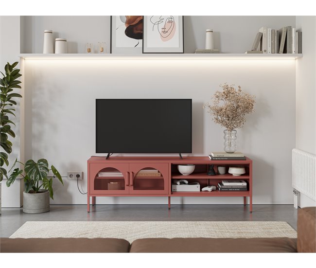 Mueble tv DIORA 160cm Terracota