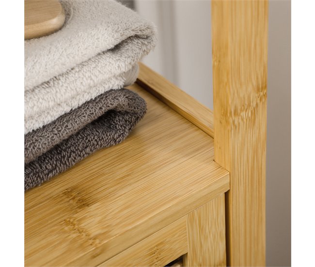 Armario de Baño Bambú kleankin, hogar - muebles de dormitorio Marron