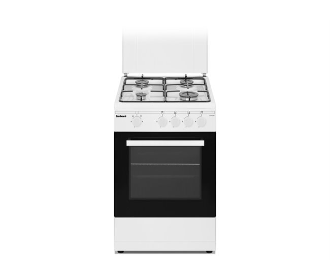 Cocina de gas CORBERÓ CCSF45020BW con horno integrado Blanco