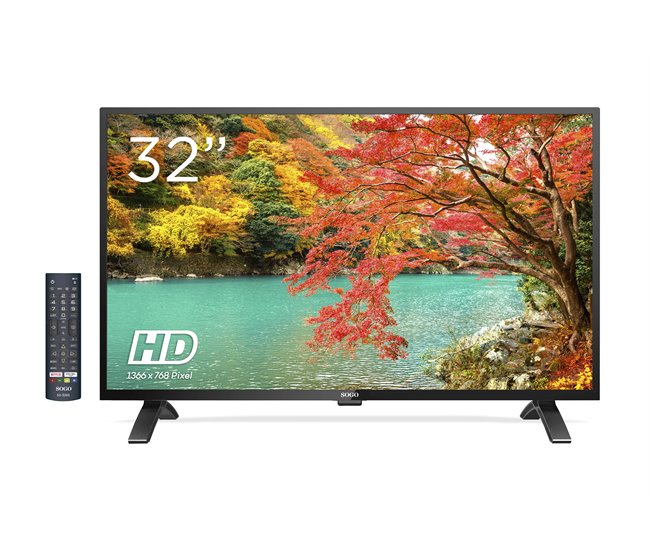 TV 32 pulgadas SOGO SS-3265 Smart TV HD Ready Negro