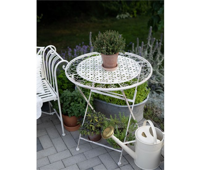 Beliani Mesa redonda TRIESTE Beige