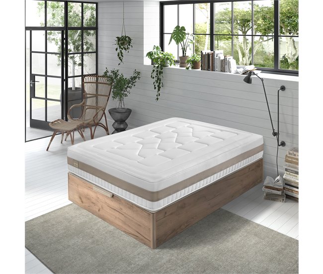 Colchón de espuma 135x190cm BOOGIE VISCOLATEX HILDING Blanco