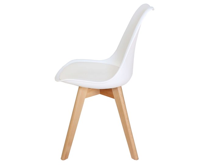 Conjunto de Mesa Fija + 4 Sillas Bristo 160x100 Roble