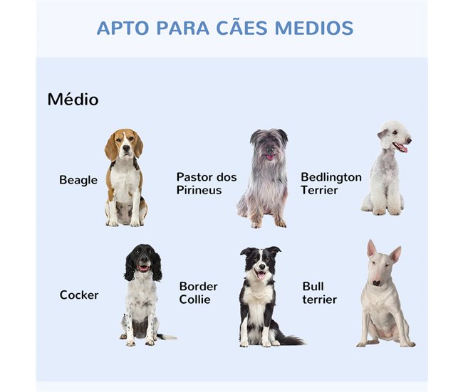 Jaula de Perro Acero, ABS PawHut Negro