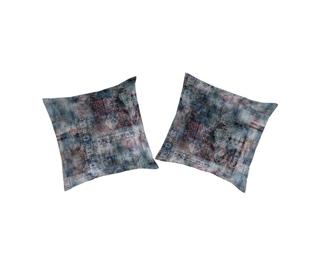 2 fundas de almohada  USAIN Azul