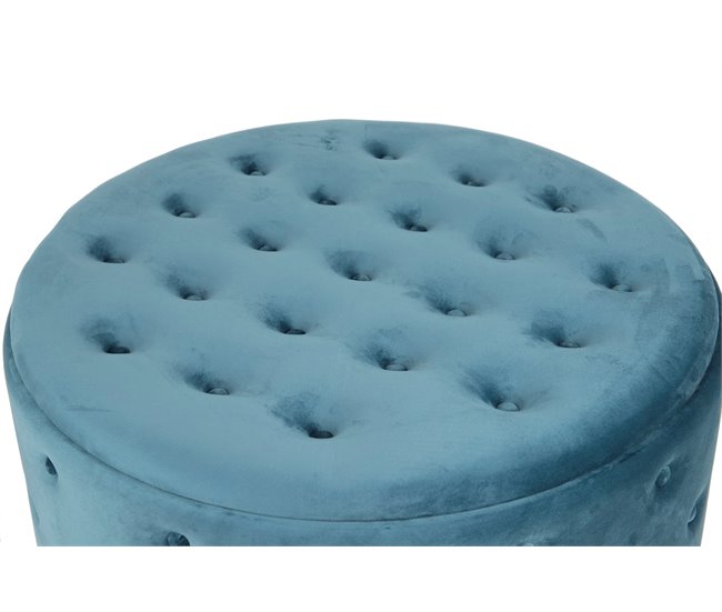 Puff Metal Adda Home Azul