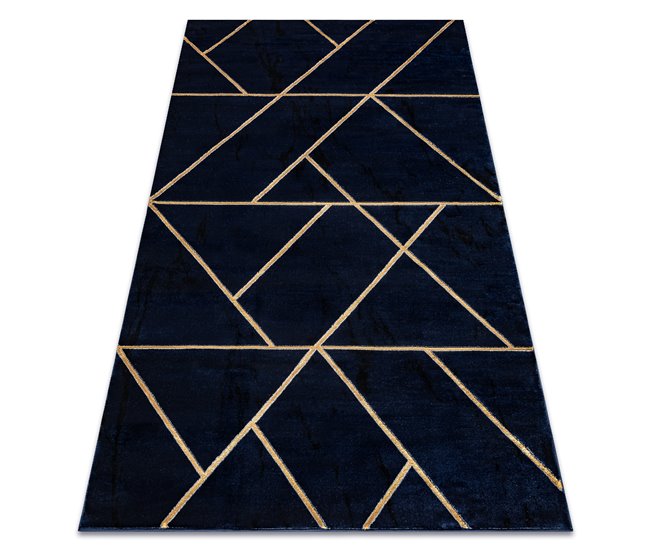 Alfombra EMERALD exclusivo 1012 glamour 120x170 Azul Marino
