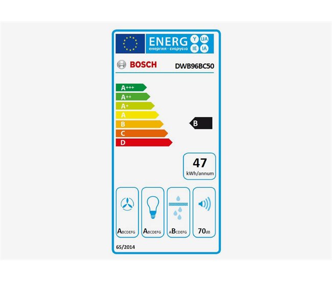 Campana decorativa pared T invertida BOSCH DWB96BC50 Inox