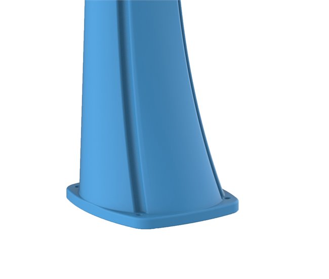 Starmatrix RIOXXL Ducha solar térmica curvada de 40 litros, Gris Azul