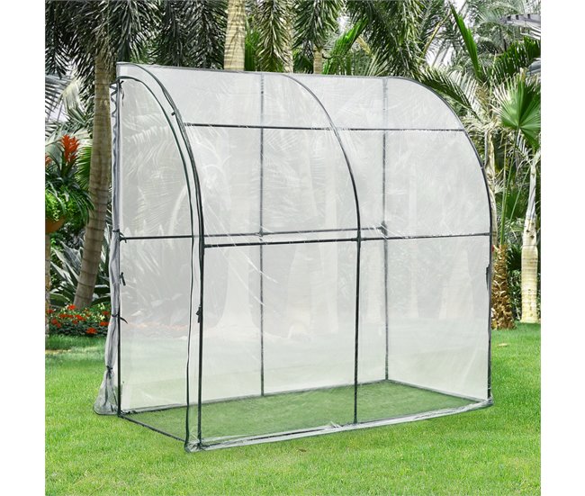 Invernadero de jardín Juta acero PVC Transparente