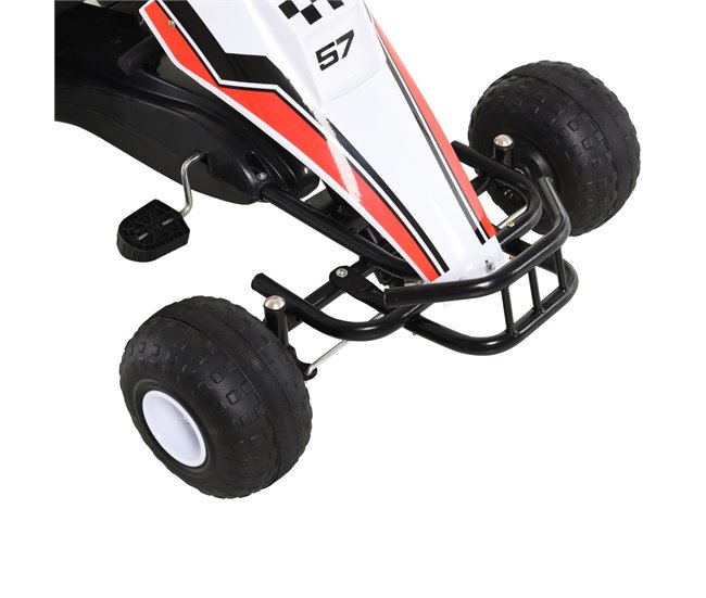 Go Kart a Pedales Infantil Metal y Plástico HOMCOM Multicolor