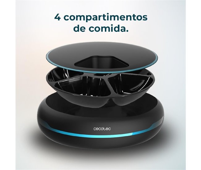 Cecotec Dispensador Comedero dispensador Pumba 1600 Purrfect Meal Negro