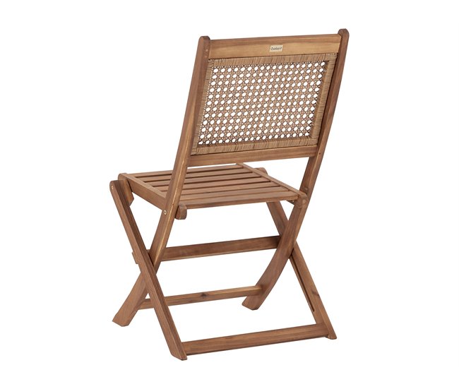 Beliani Conjunto de comedor PARAGGI Madera Clara